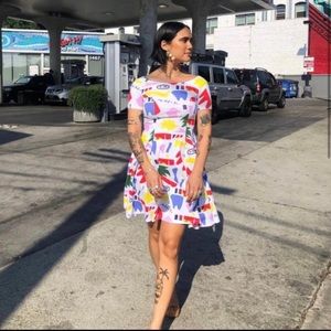 Nooworks Cha Cha dress in A-Ok, Size Large